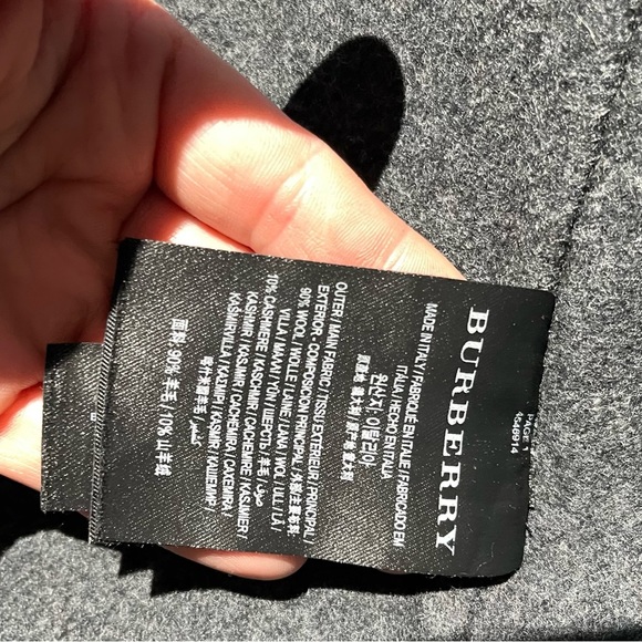 Bwot Burberry Tartan Double-Faced Wool Cashmere Oversized Coat - Picture 5 of 10